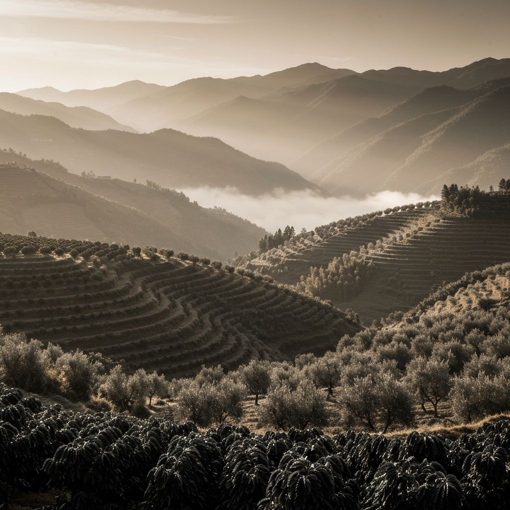 The misty mountains of Yunnan province
